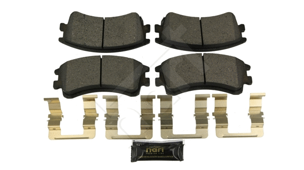 Kit de plaquettes de frein, frein à disque HART 252 299