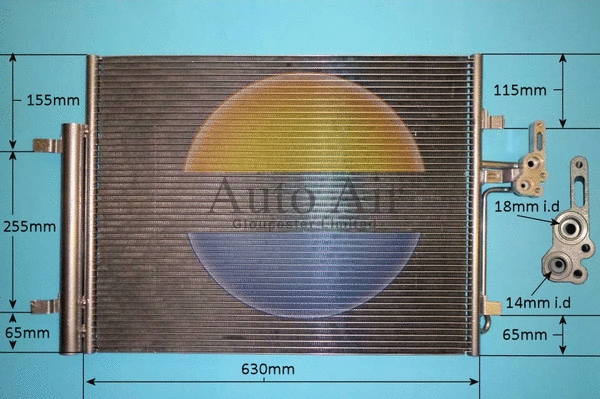 Condenseur, climatisation AUTO AIR GLOUCESTER 16-1336