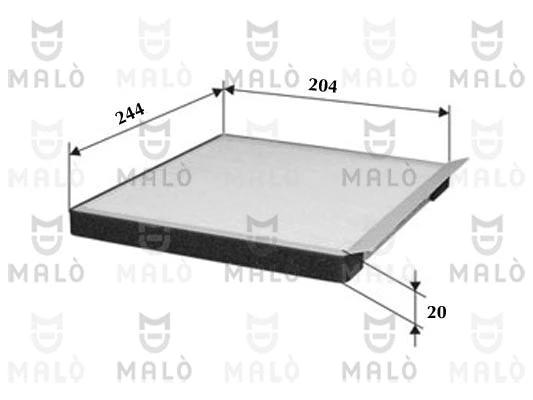 Filtre, air de l'habitacle AKRON-MALÒ 1532011