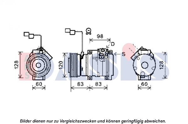 Compresseur, climatisation AKS DASIS 851969N