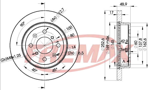 Disque de frein FREMAX BD-0715