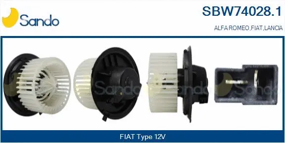 Pulseur d'air habitacle SANDO SBW74028.1