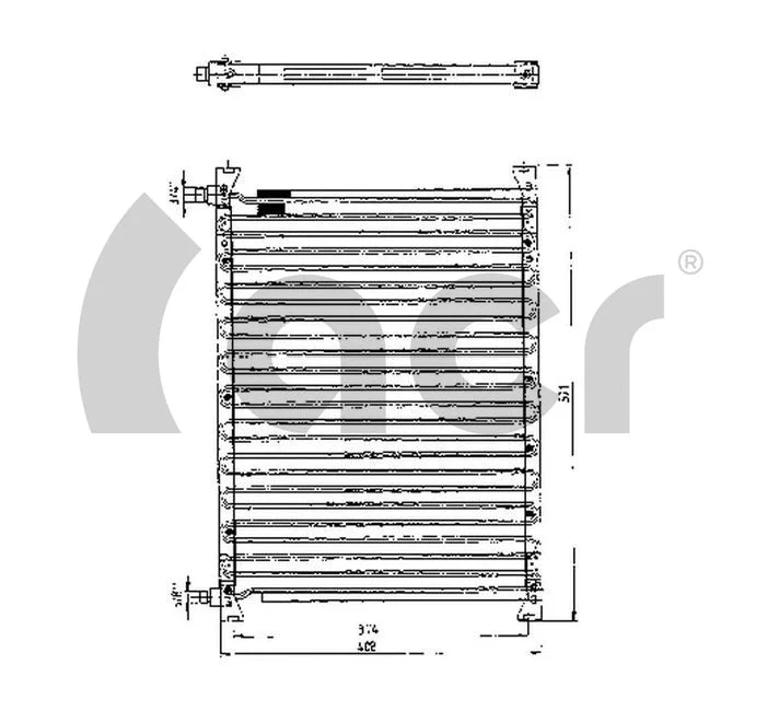 Condenseur, climatisation ACR 300141