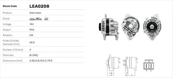 Alternateur LUSA LEA0208