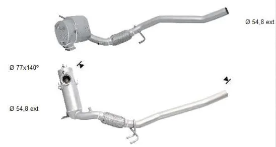 Filtre à particules / à suie, échappement VEGAZ GmbH VK-430SIC