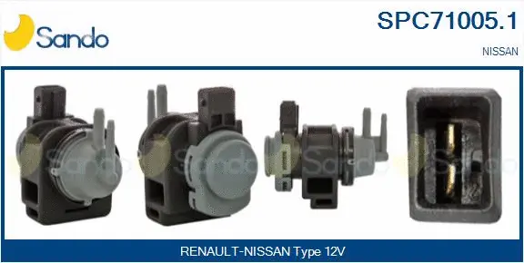 Transmetteur de pression, contrôle des gaz d'échappement SANDO SPC71005.1