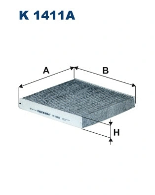 Filtre, air de l'habitacle FILTRON K 1411A