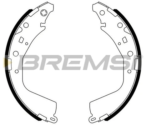 Jeu de mâchoires de frein BREMSI GF0975