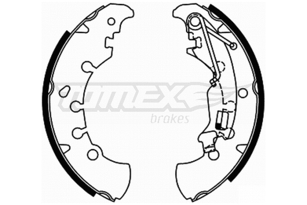 Jeu de mâchoires de frein TOMEX Brakes TX 21-84