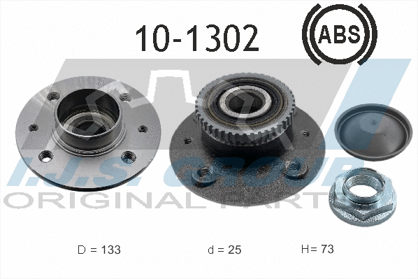 Kit de roulements de roue IJS GROUP 10-1302
