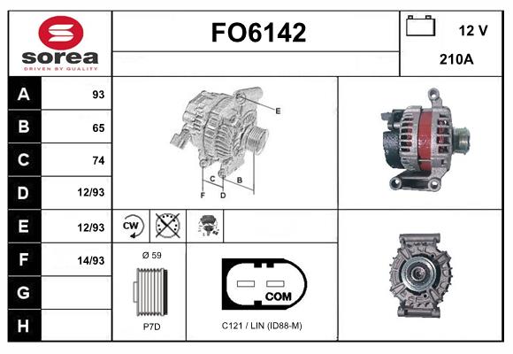 Alternateur SERA FO6142