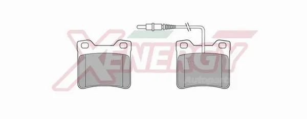Kit de plaquettes de frein, frein à disque AP XENERGY X40396