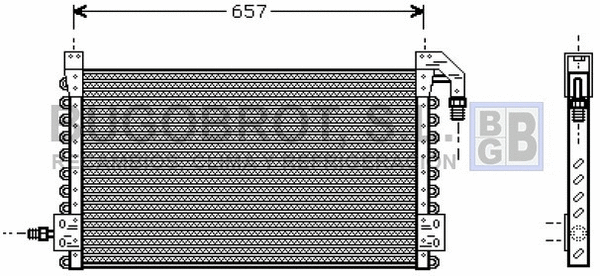 Condenseur, climatisation BUGOBROT 62-VL5015