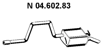 Silencieux arrière EBERSPÄCHER 04.602.83