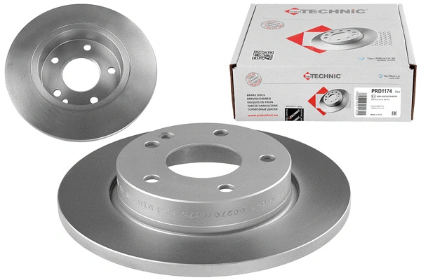 Disque de frein PROTECHNIC PRD1174