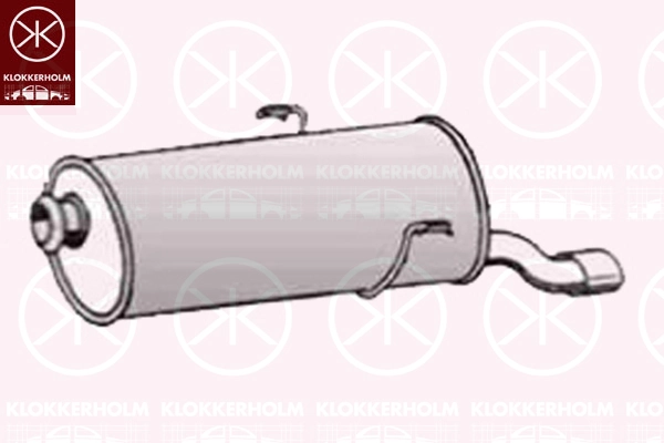 Silencieux arrière KLOKKERHOLM 55078673