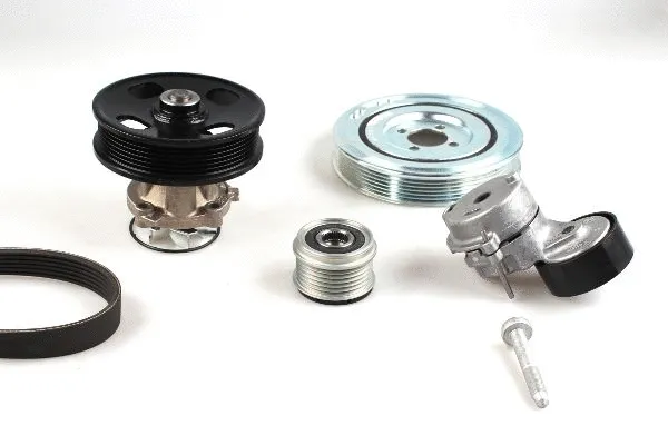 Pompe à eau+Jeu de courroie trapézoïdale à nervures GK K980804D