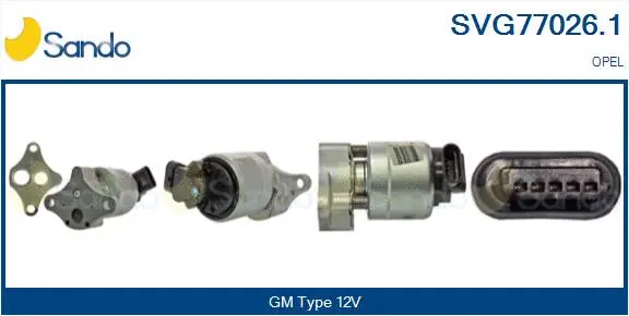 Vanne EGR SANDO SVG77026.1