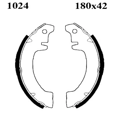 Jeu de mâchoires de frein BSF 01024