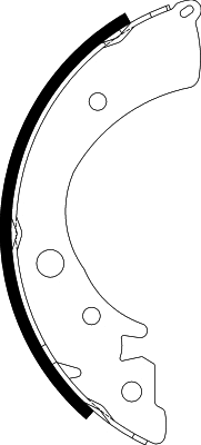 Jeu de mâchoires de frein NISSHINBO NS8002