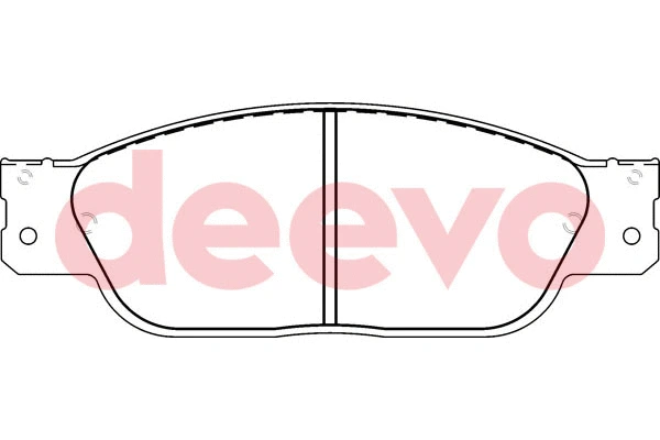 Kit de plaquettes de frein, frein à disque DEEVO BP57160