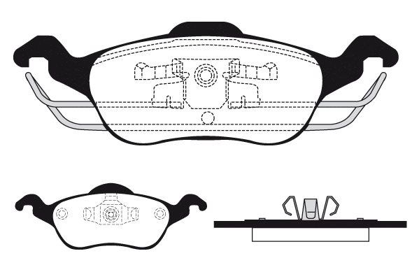 Kit de plaquettes de frein, frein à disque Technika 01145