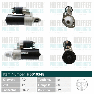 Démarreur HOFFER H5010348