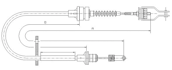 Tirette à câble, commande d'embrayage SONOVA CF01428