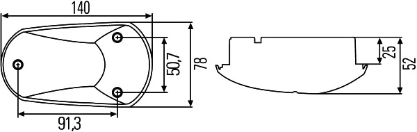 Feu clignotant supplémentaire HELLA 2BM 008 355-001