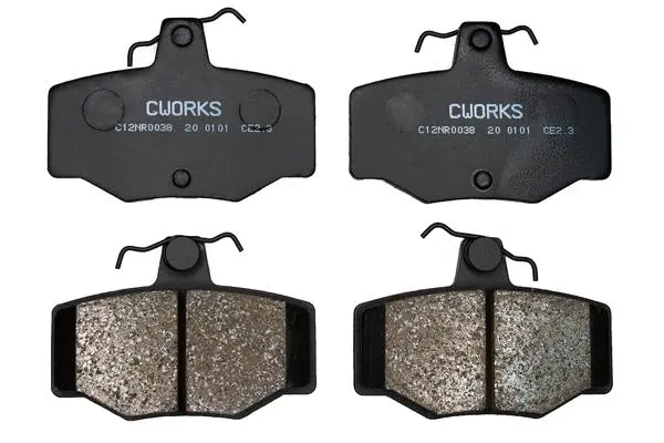 Kit de plaquettes de frein, frein à disque CWORKS C12NR0038