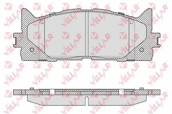 Kit de plaquettes de frein, frein à disque VILLAR 626.1593