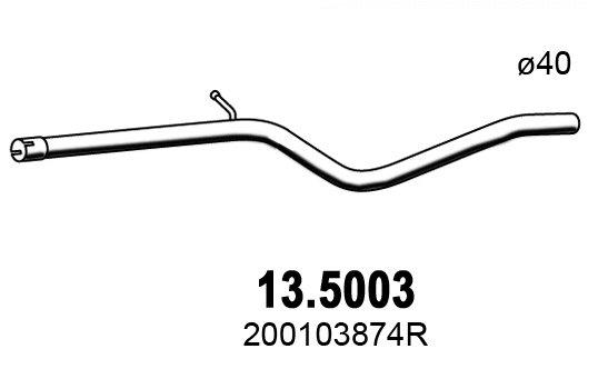 Tuyau d'échappement ASSO 13.5003