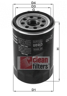 Filtre à huile CLEAN FILTERS DF 864/A