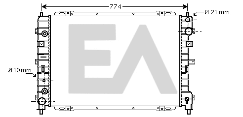 Radiateur, refroidissement du moteur EACLIMA 31R22081