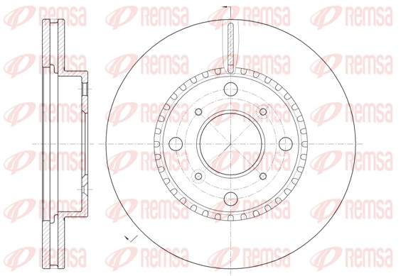 Disque de frein REMSA 6804.10