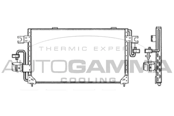 Condenseur, climatisation AUTOGAMMA 103506