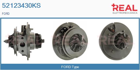 Groupe carter, turbocompresseur REAL 52123430KS