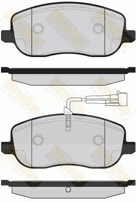 Kit de plaquettes de frein, frein à disque Brake ENGINEERING PA1690