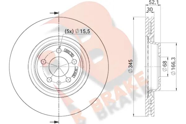 Disque de frein R BRAKE 78RBD24150