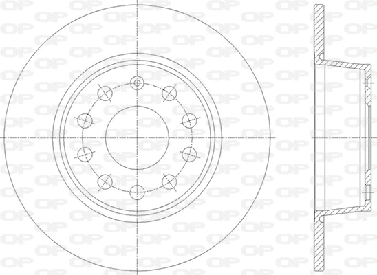 Disque de frein OPEN PARTS BDA2865.10