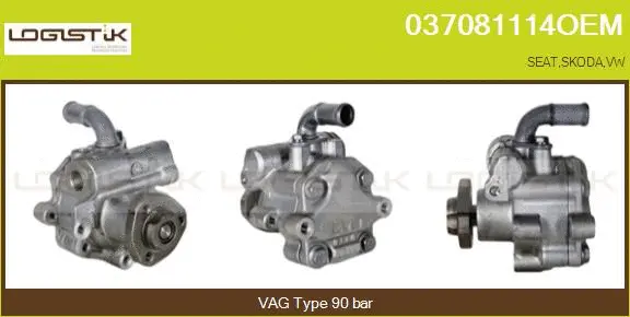Pompe hydraulique, direction LGK 037081114OEM