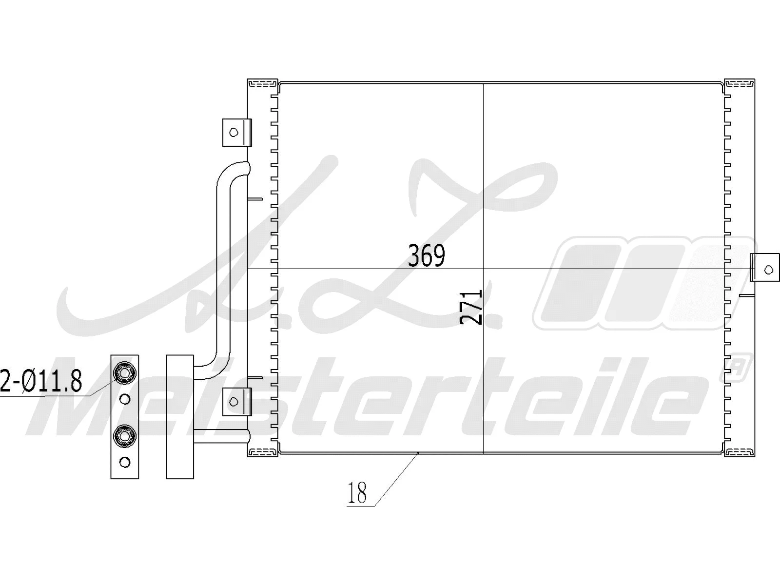 Condenseur, climatisation A.Z. Meisterteile AZMT-45-030-1314