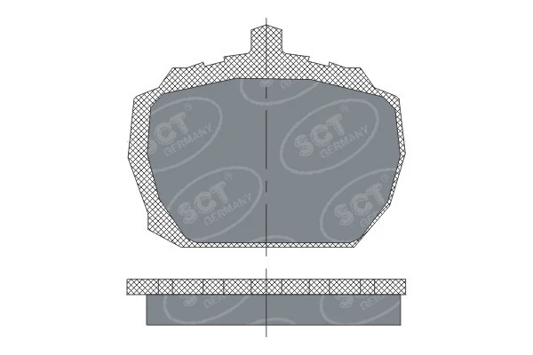 Kit de plaquettes de frein, frein à disque SCT - MANNOL SP 231 PR