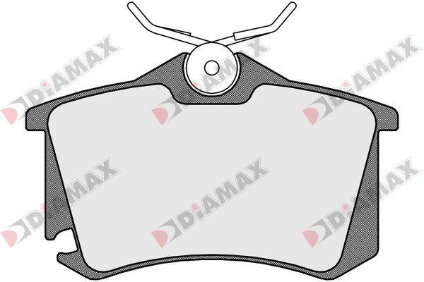 Kit de plaquettes de frein, frein à disque DIAMAX N09470