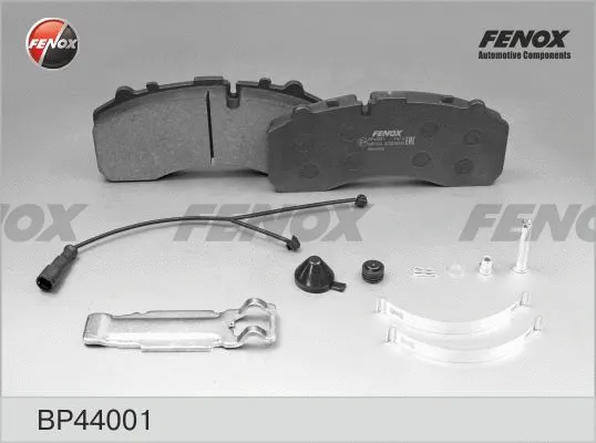 Kit de plaquettes de frein, frein à disque FENOX BP44001