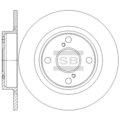 Disque de frein Hi-Q SD4699