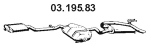 Silencieux arrière EBERSPÄCHER 03.195.83