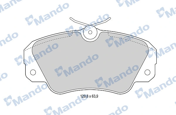 Kit de plaquettes de frein, frein à disque MANDO MBF015756