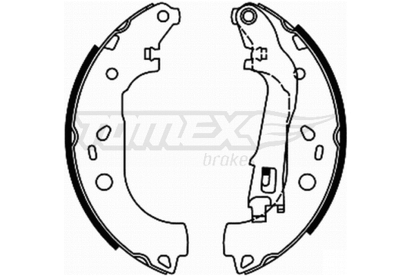 Jeu de mâchoires de frein TOMEX Brakes TX 21-98