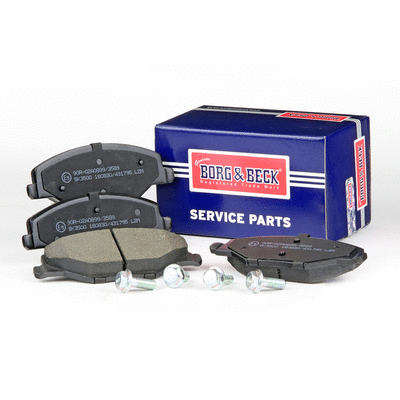 Kit de plaquettes de frein, frein à disque BORG & BECK BBP2380